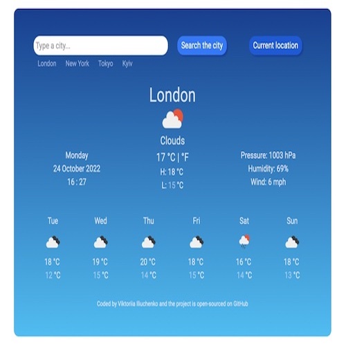 Weather App preview